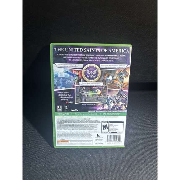 Saints Row IV Xbox 360 Commander in Chief Edition CIB Complete Tested Volition - Picture 3 of 3